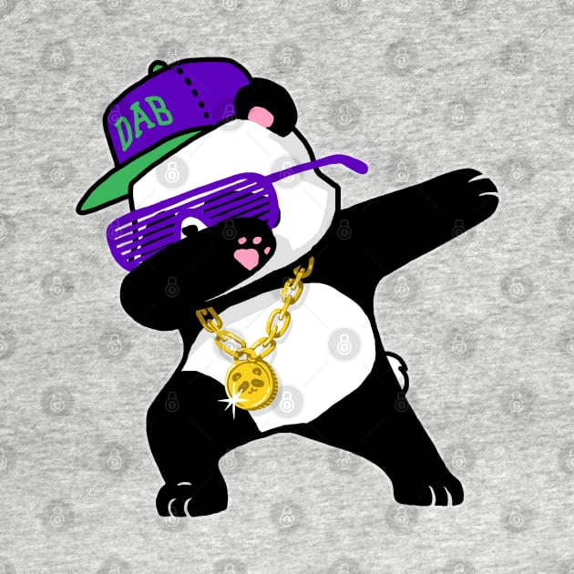 Dabbing Panda Funny Shirt Dab Hip Hop by vo_maria